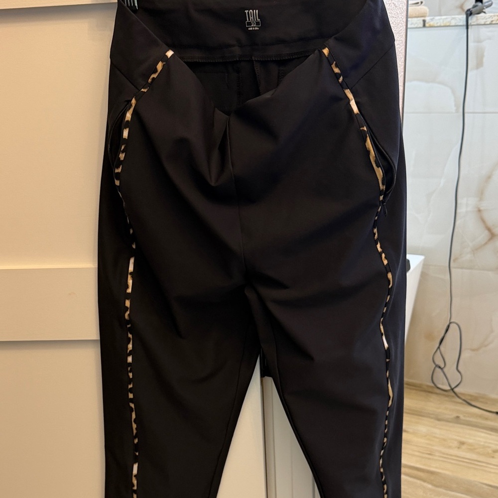 Tail Black Track Pants